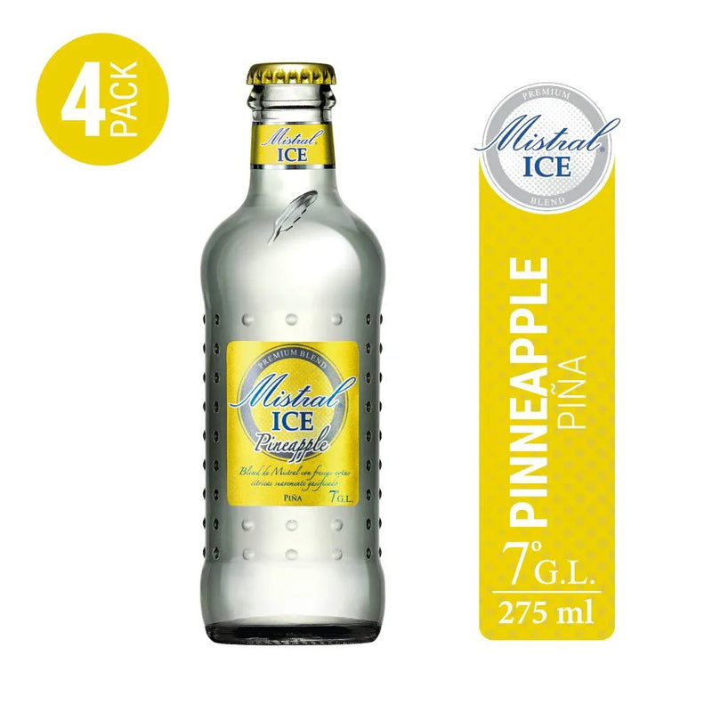 Mistral ice pineapple botella 4 un de 275 cc