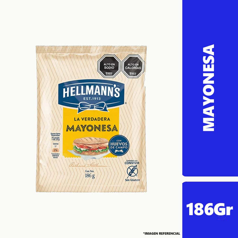 Mayonesa Hellmans 186g  