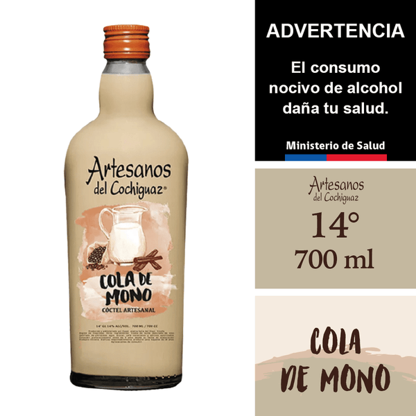 Pisco Artesano Cola de Mono  700cc