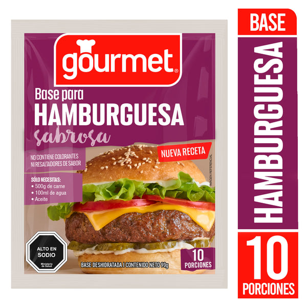 Base para hamburguesa 90g 